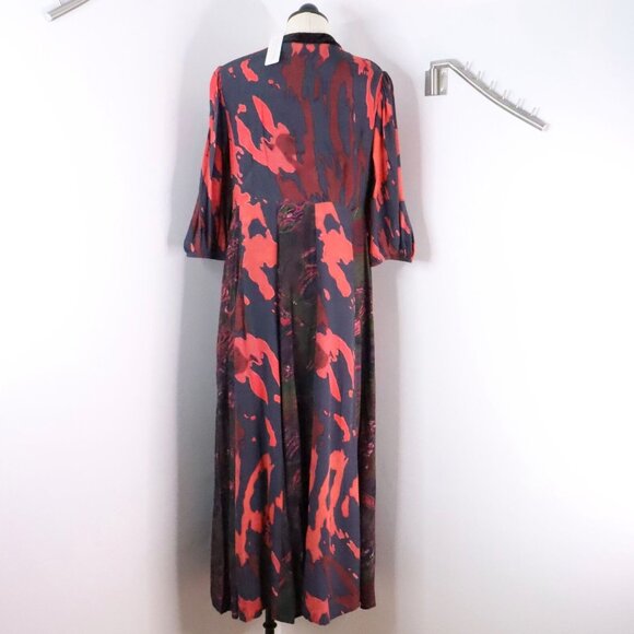 New Soft Surroundings Women's 8 Epiphany Mauve Cheetah Boho Kaftan Maxi Dress - Picture 8 of 13